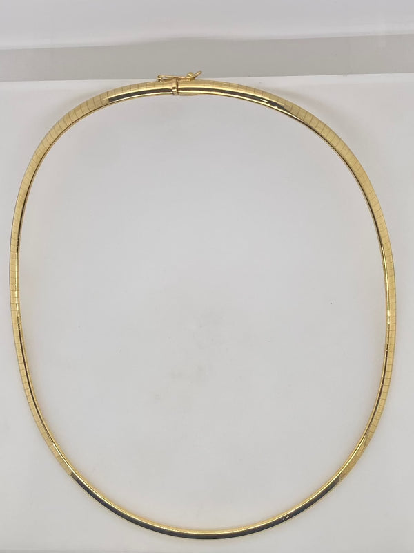 18ct yellow gold Omega collier necklace