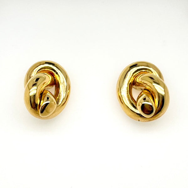 18ct yellow gold Italian earrings