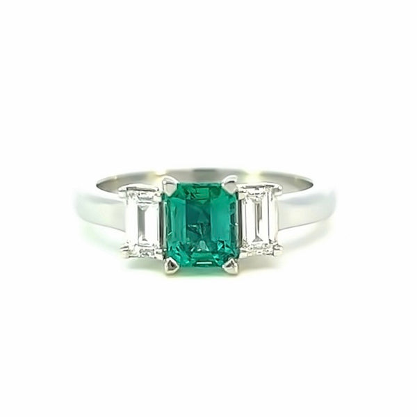 Fortuna Trilogy Goddess Emerald and Diamond Ring