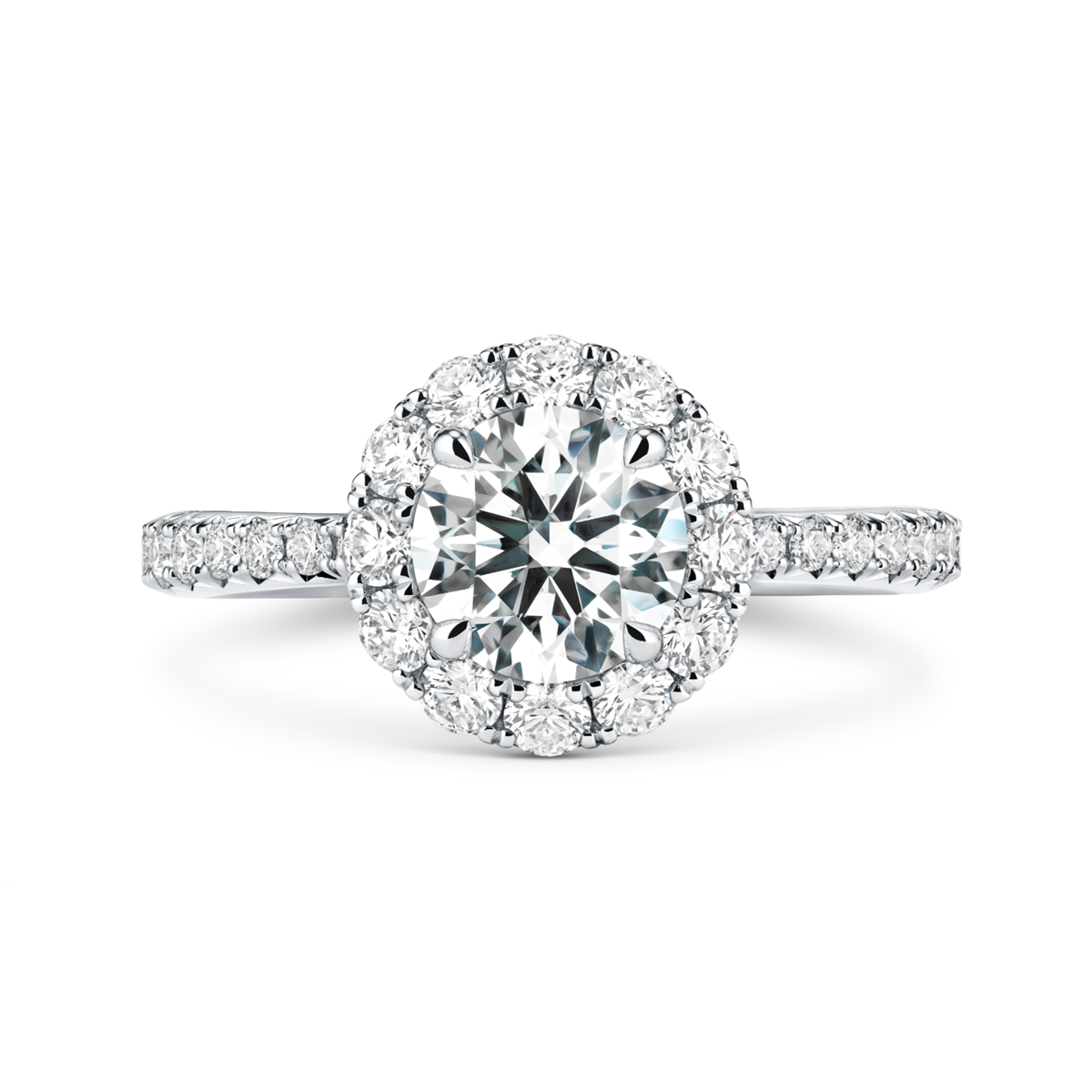 Hearts on fire engagement ring