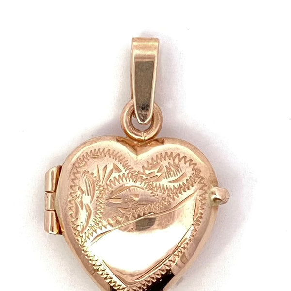 9ct yellow gold Heart shaped locket