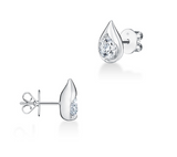 LU Diamond Droplet Stud Earrings
