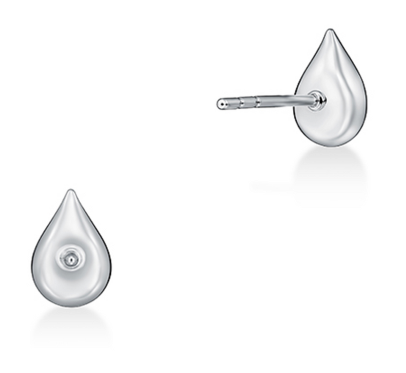 LU Diamond Droplet Stud Earrings