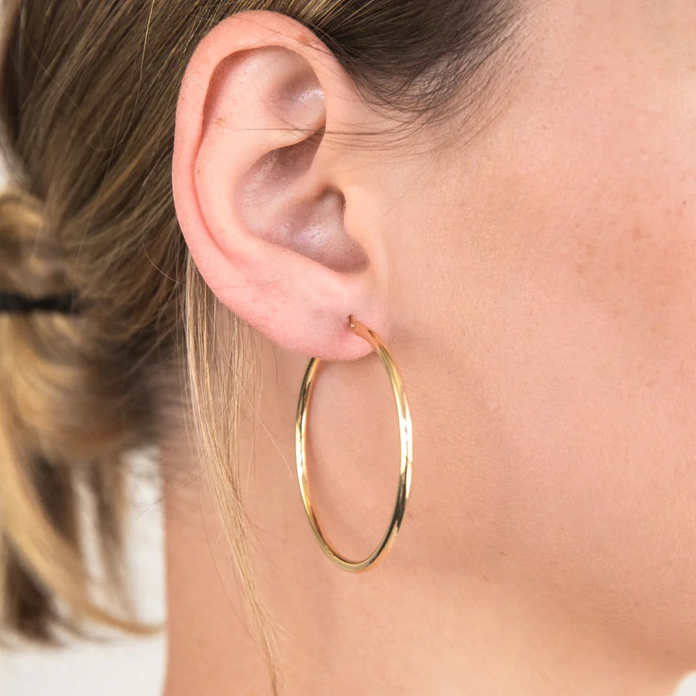 Yellow Gold Hoop Earrings Melbourne