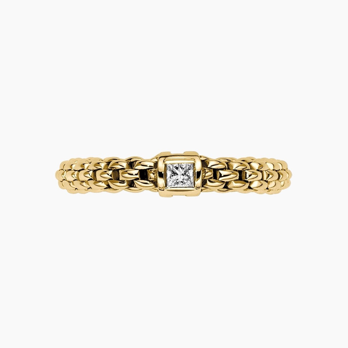 diamond flex'it ring 18ct yellow gold