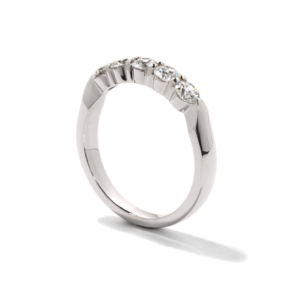 Hearts On Fire Five-Stone Wedding Band 0.50ct