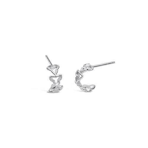 160790 Wild Iris mini loop earrings