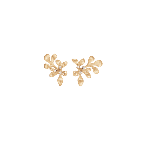 A2660-401 yellow gold gipsy earring studs