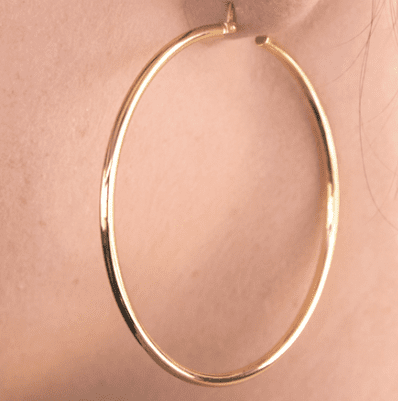 Melbourne Yellow Gold Hoop Earrings