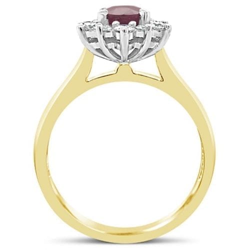 Aurora Ruby Goddess Engagement Ring Trewarne Melbourne