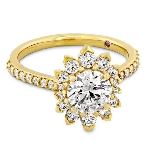 Hearts On Fire Behati Say It Your Way Yellow Gold Oval Engagement Ring Trewarne Melbourne