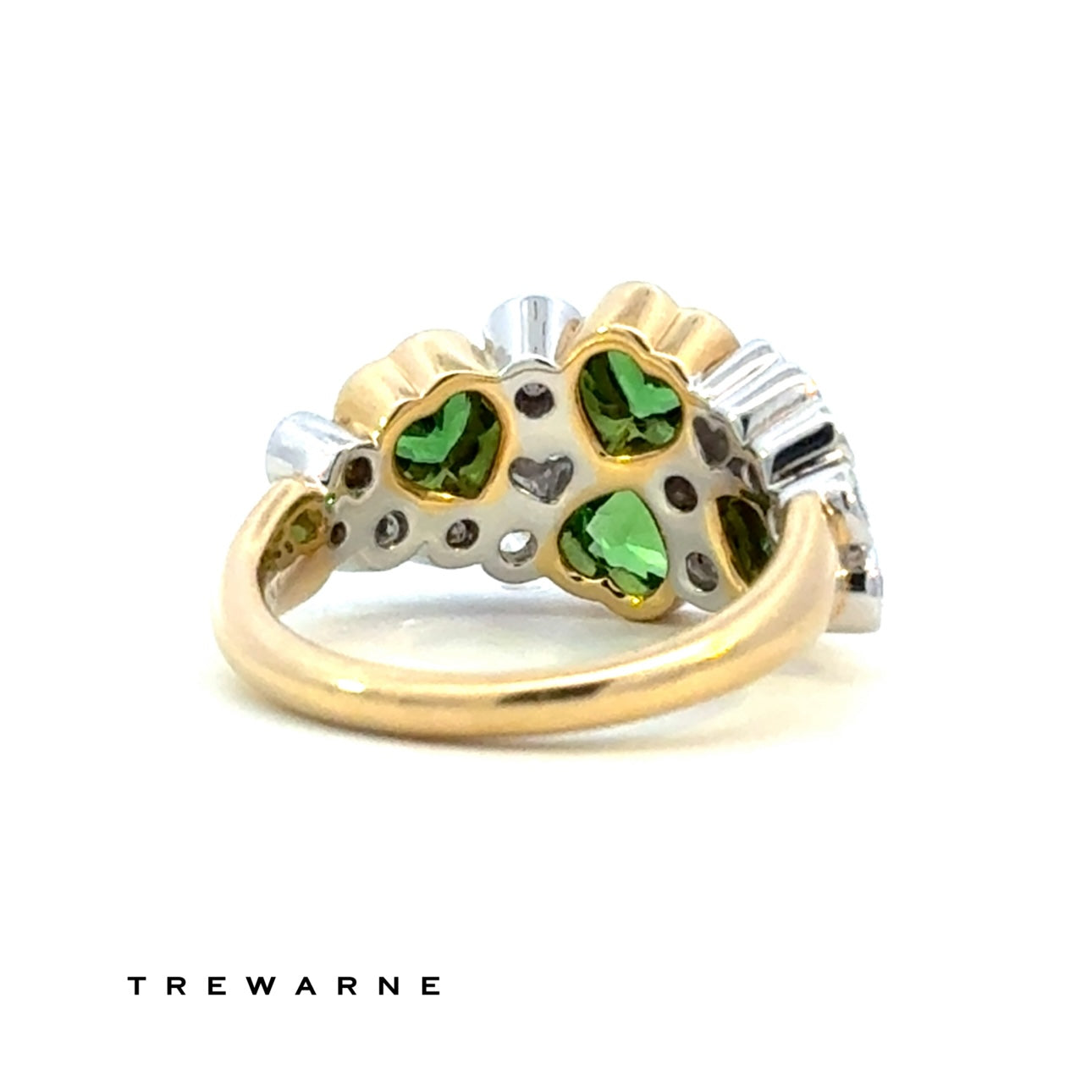 Tsavorite Garnet and Diamond Dress Ring