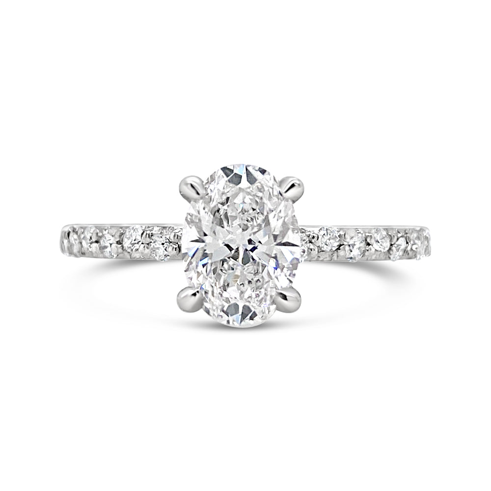 Alectrona Goddess Oval Cut Diamond Engagement Ring – Trewarne Fine ...