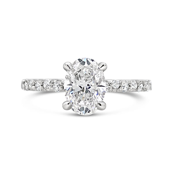 Oval diamond engagement ring melbourne