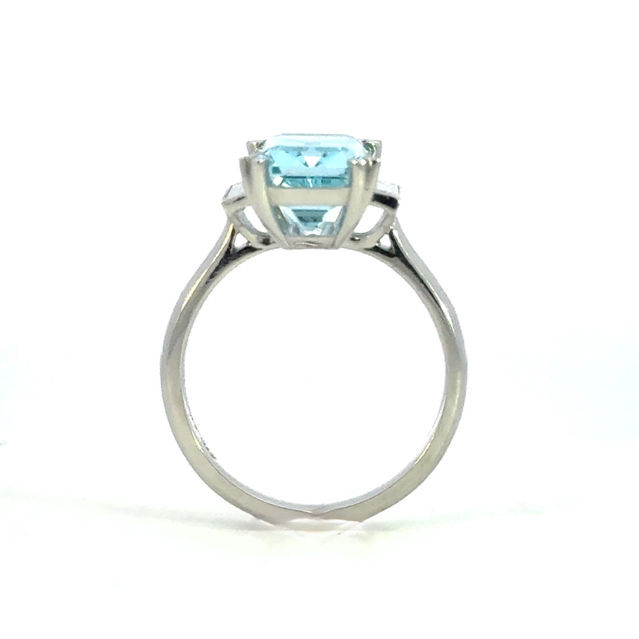 Amphitrite Aquamarine Diamond Goddess Ring