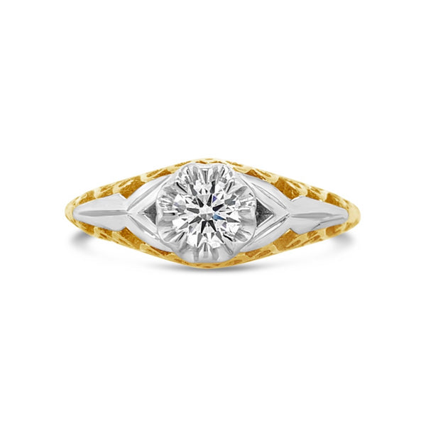 Arete Goddess Diamond Engagement Ring