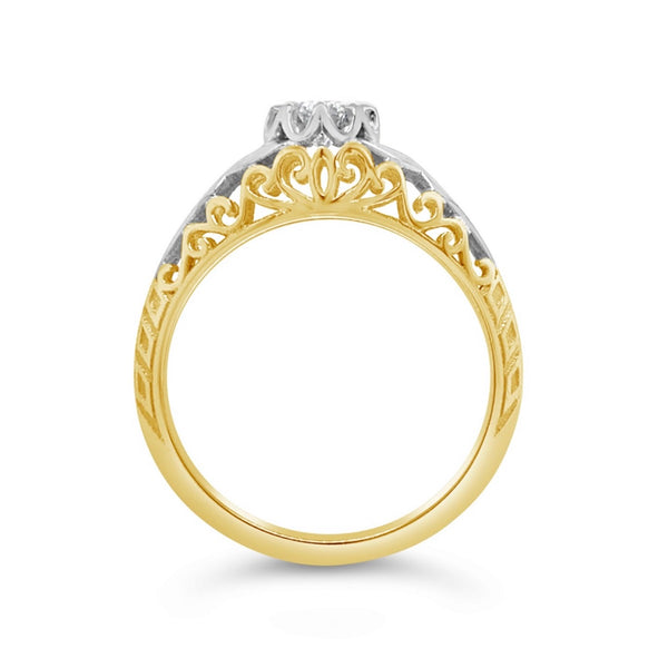 Arete Goddess Diamond Engagement Ring
