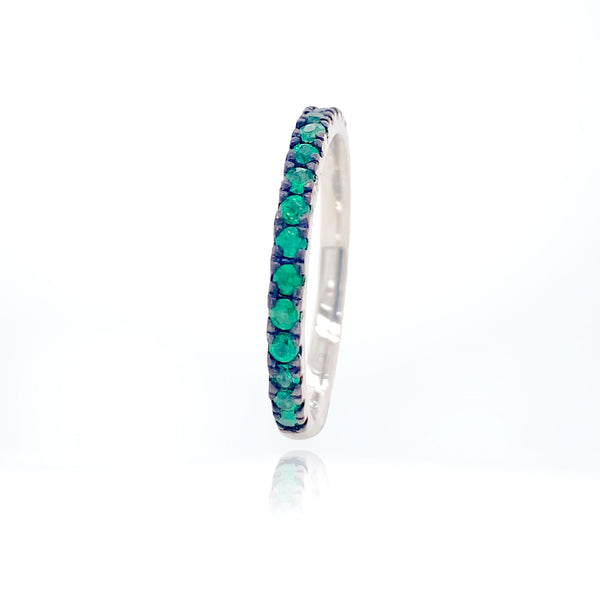 Natural Emerald Band Ring