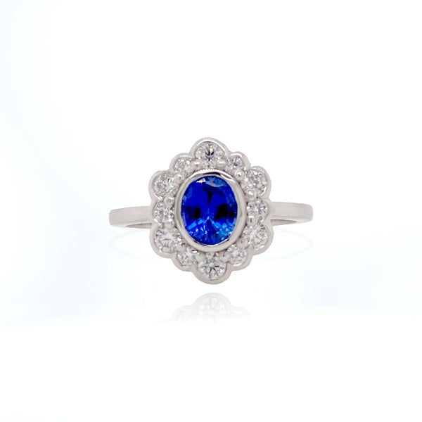Artemis Ceylon Sapphire Vintage Style Ring
