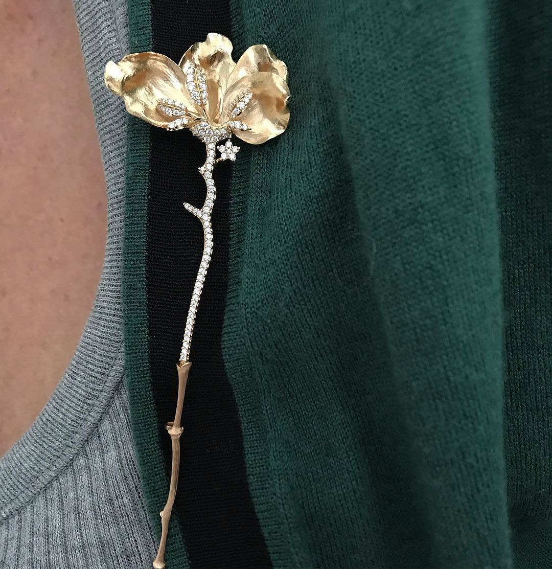 Wild Rose Brooch Medium