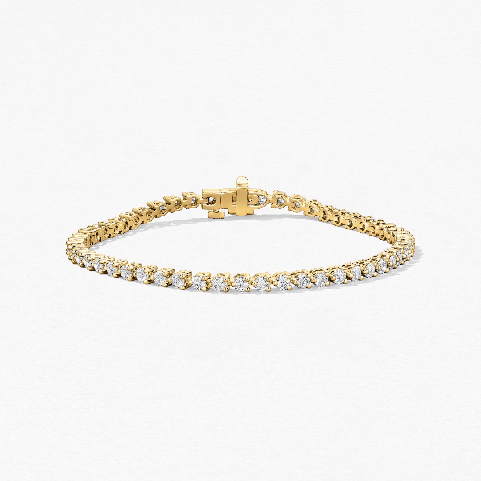 Diamond Tennis Bracelet 18ct Yellow Gold 3ct 3.50ct