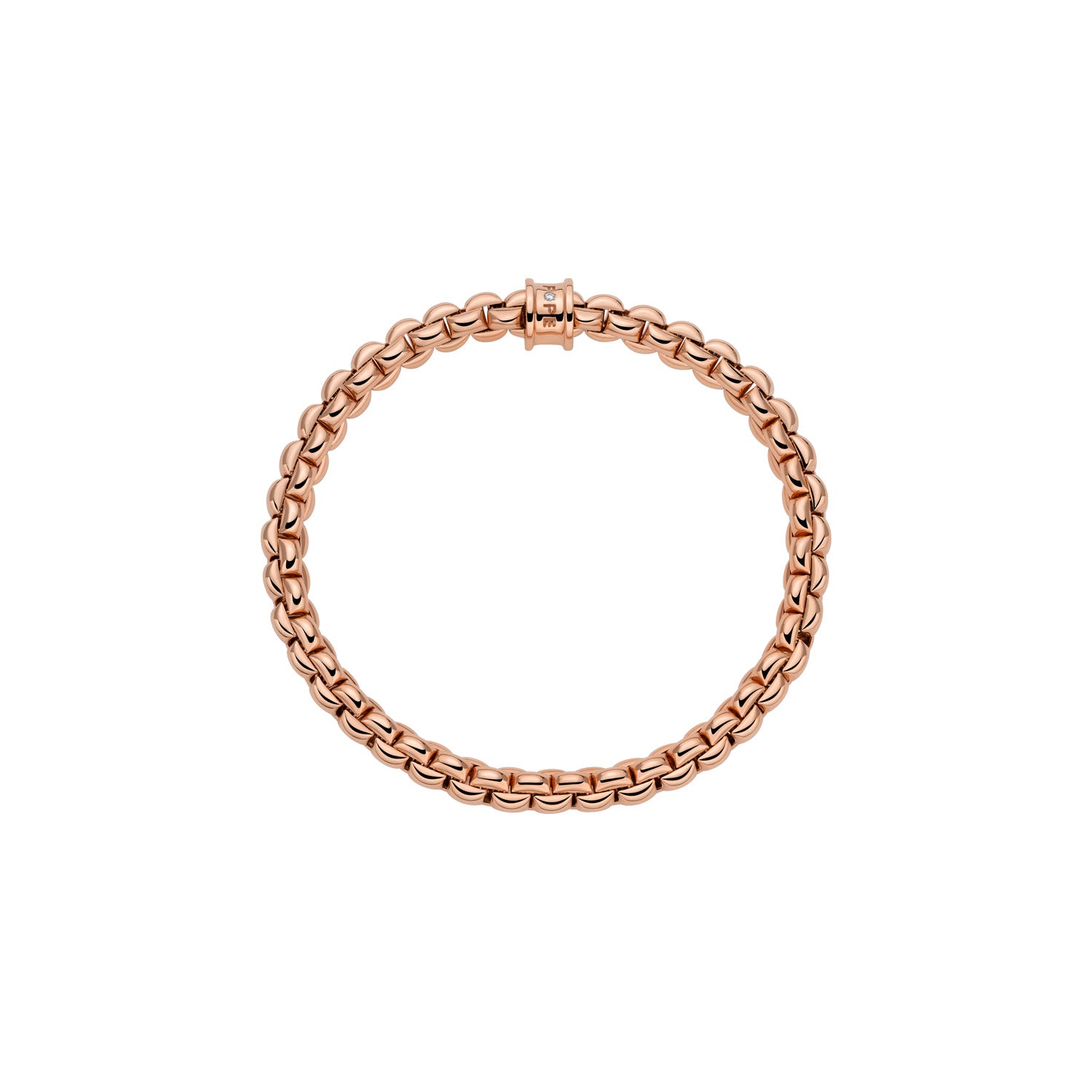 Fope Eka 1 Rose Gold bracelet profile view