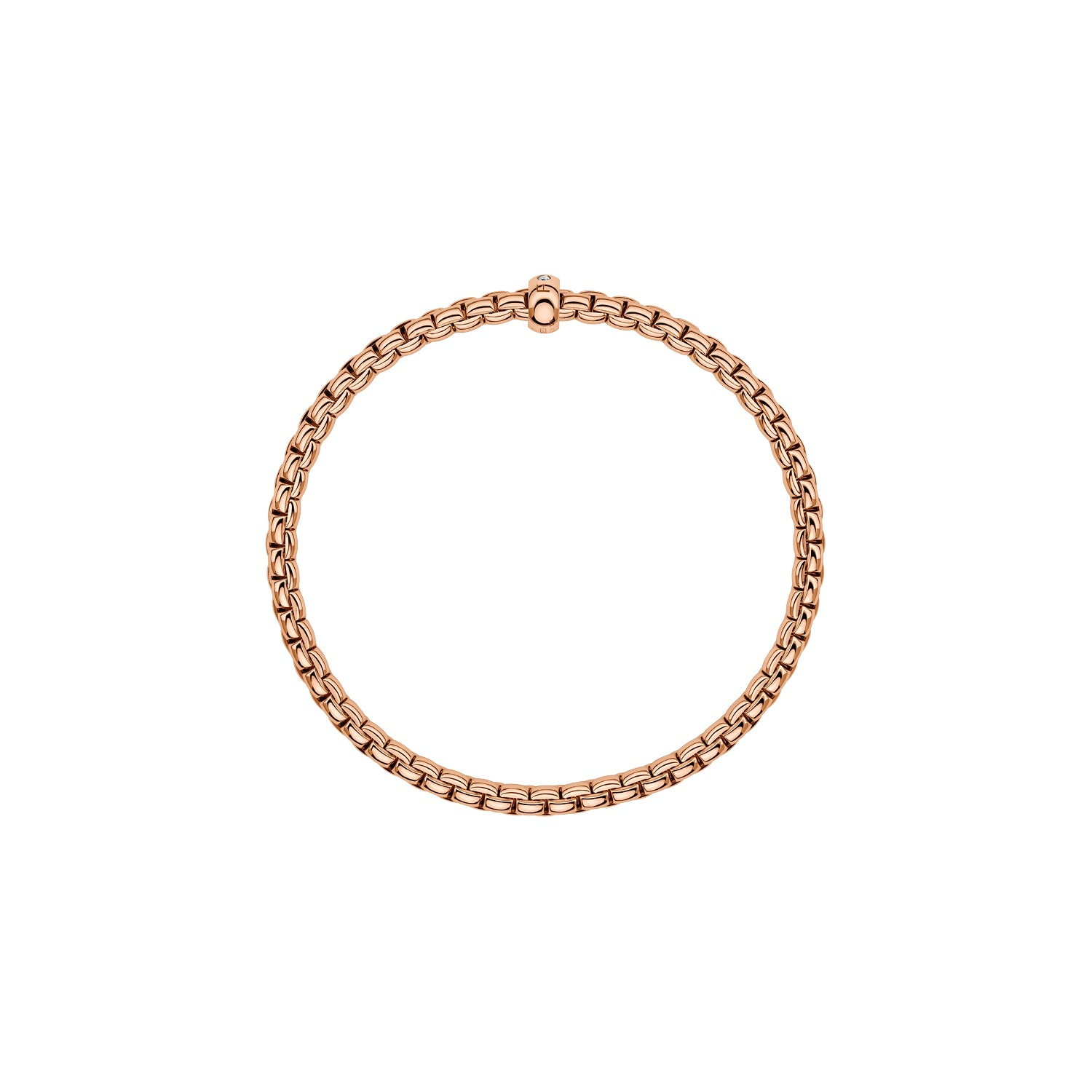 Fope Eka bracelet in Rose Gold profile image white diamond