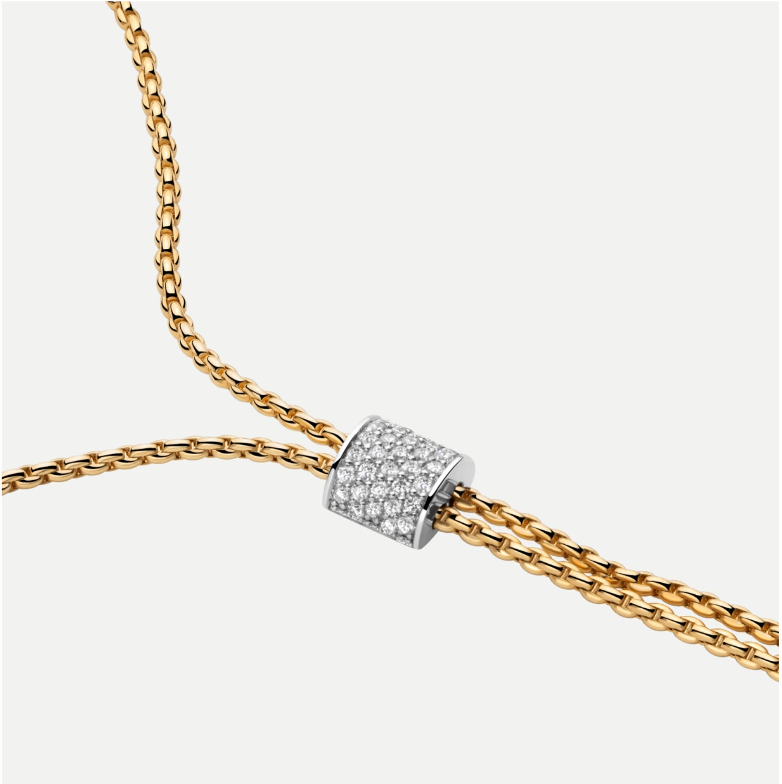 FOPE Aria Diamond Pavé Slider Necklace