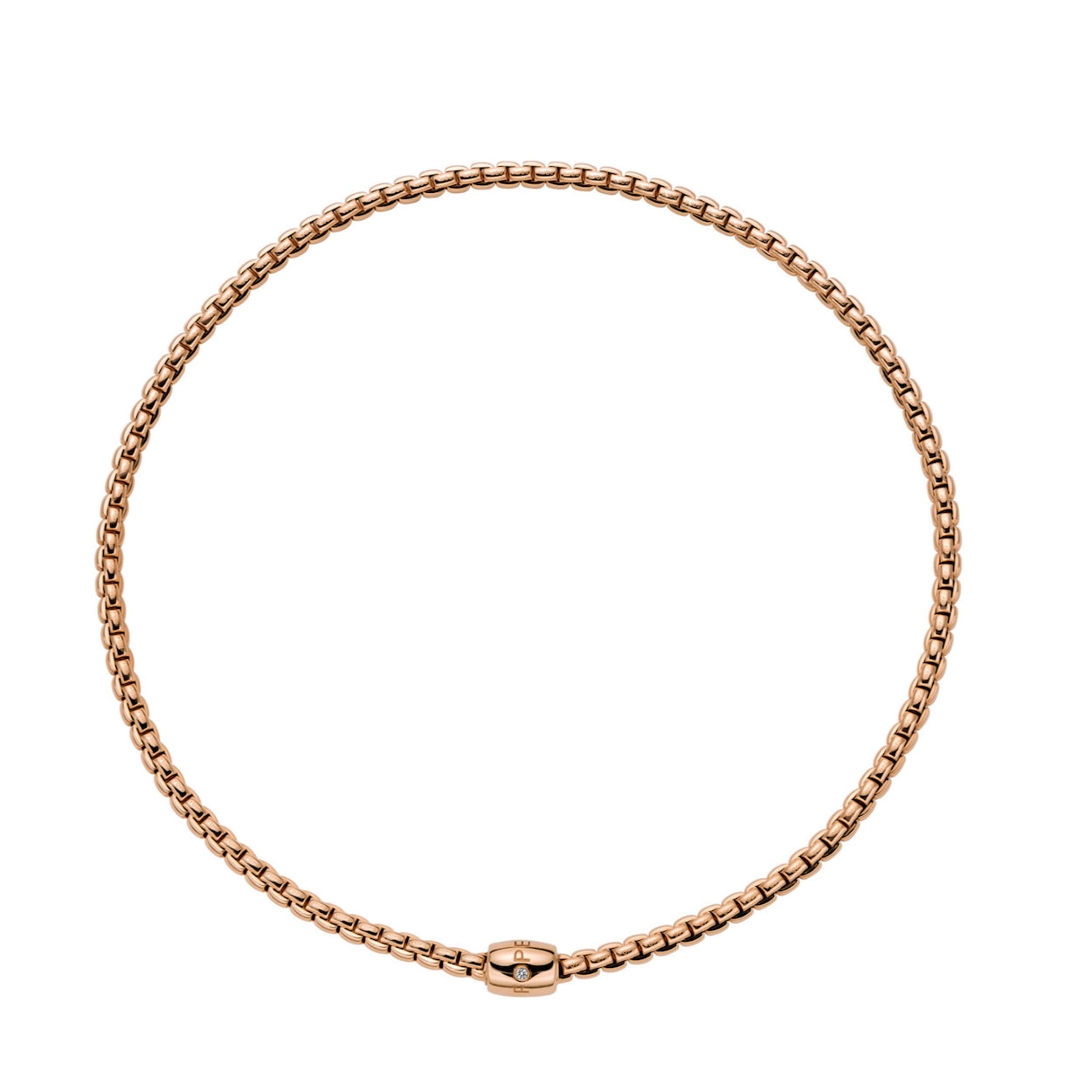 FOPE Eka Flex'it Necklace - 5.5mm guage - Diamond Clasp