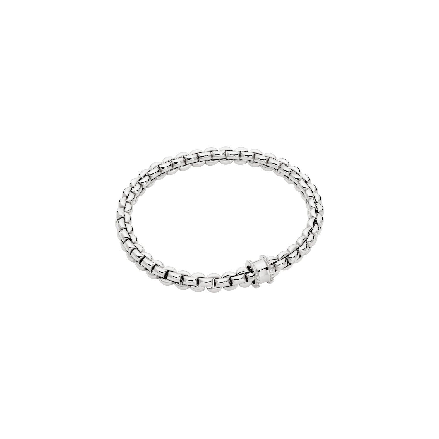 Fope Eka bracelet with concave rondel diamond edge