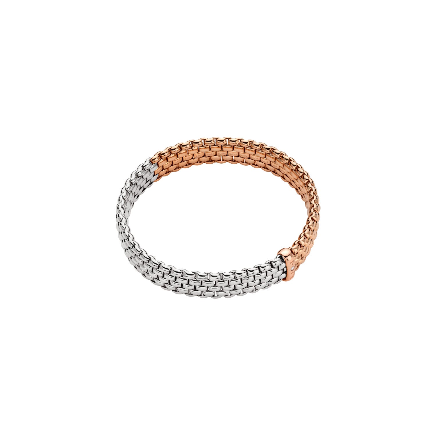 Fope Panorama Essentials BiColour B'let white and rose gold