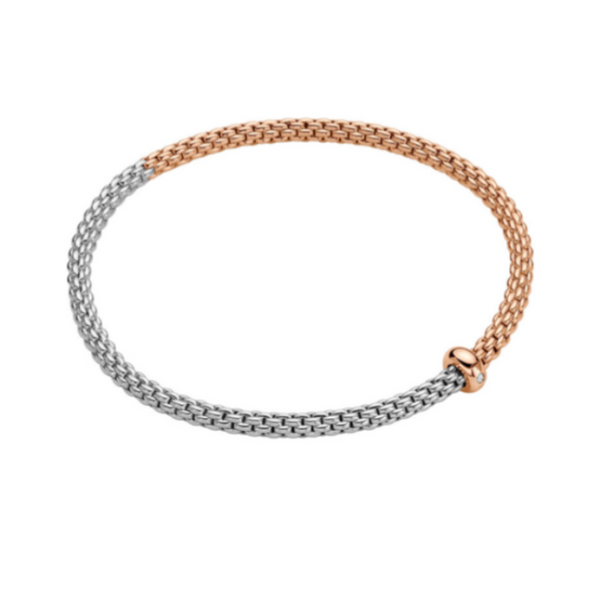 Fope Prima Essential Rose and White gold bracelet