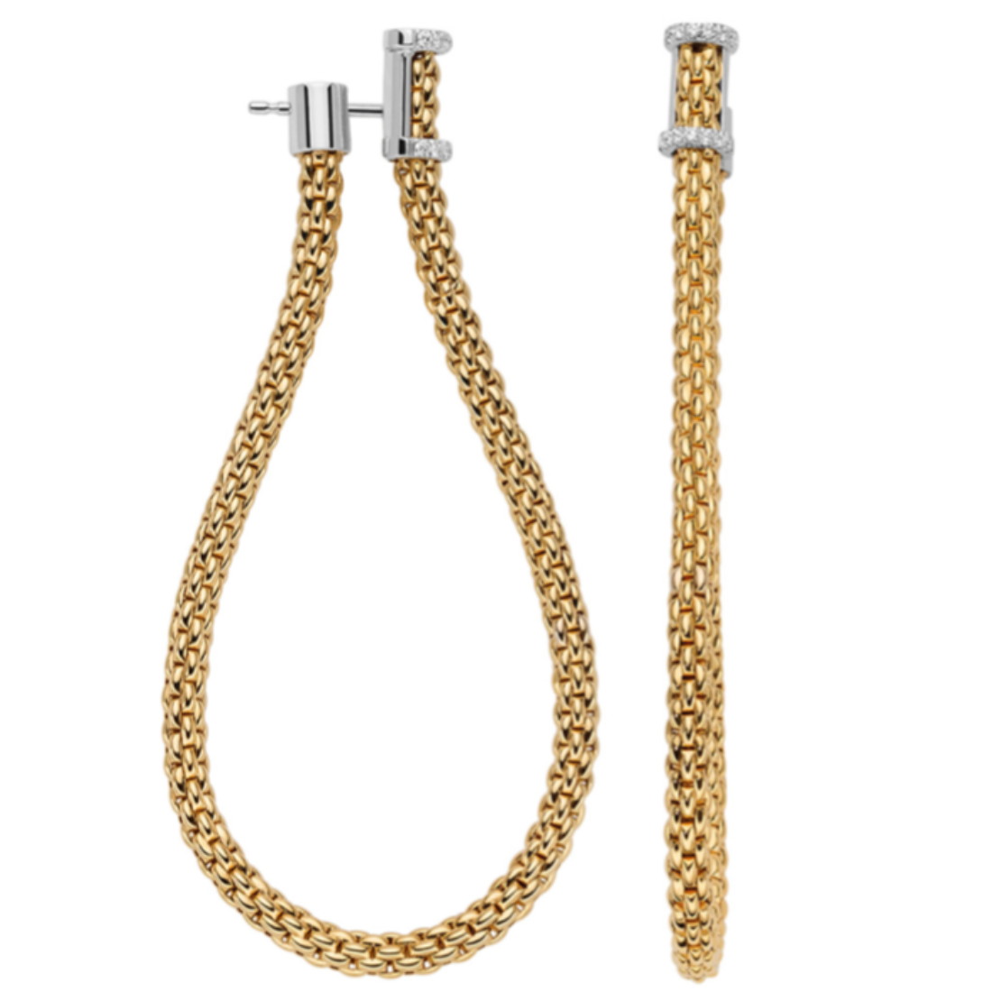 Prima flex it earrings with diamonds