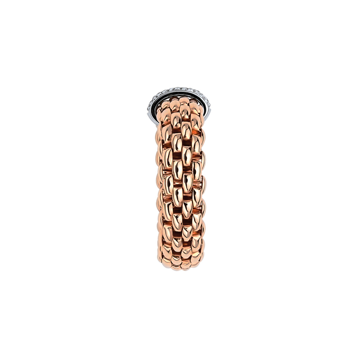Fope Vendome Ring in rose gold side angle