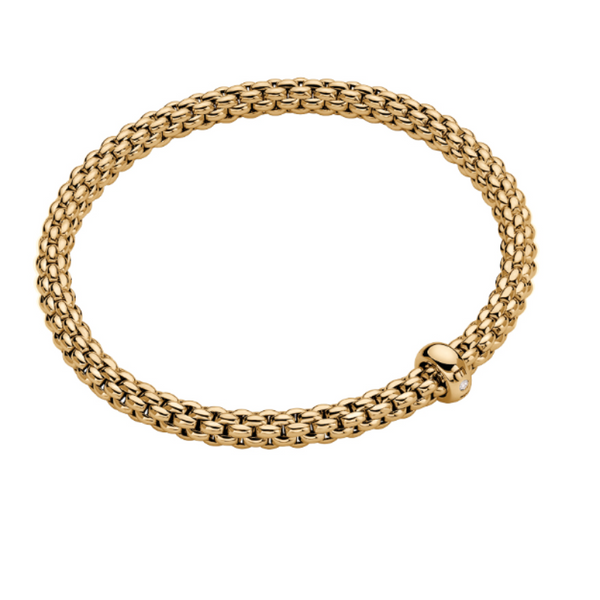 Solo essential Fope bracelet in yellow gold