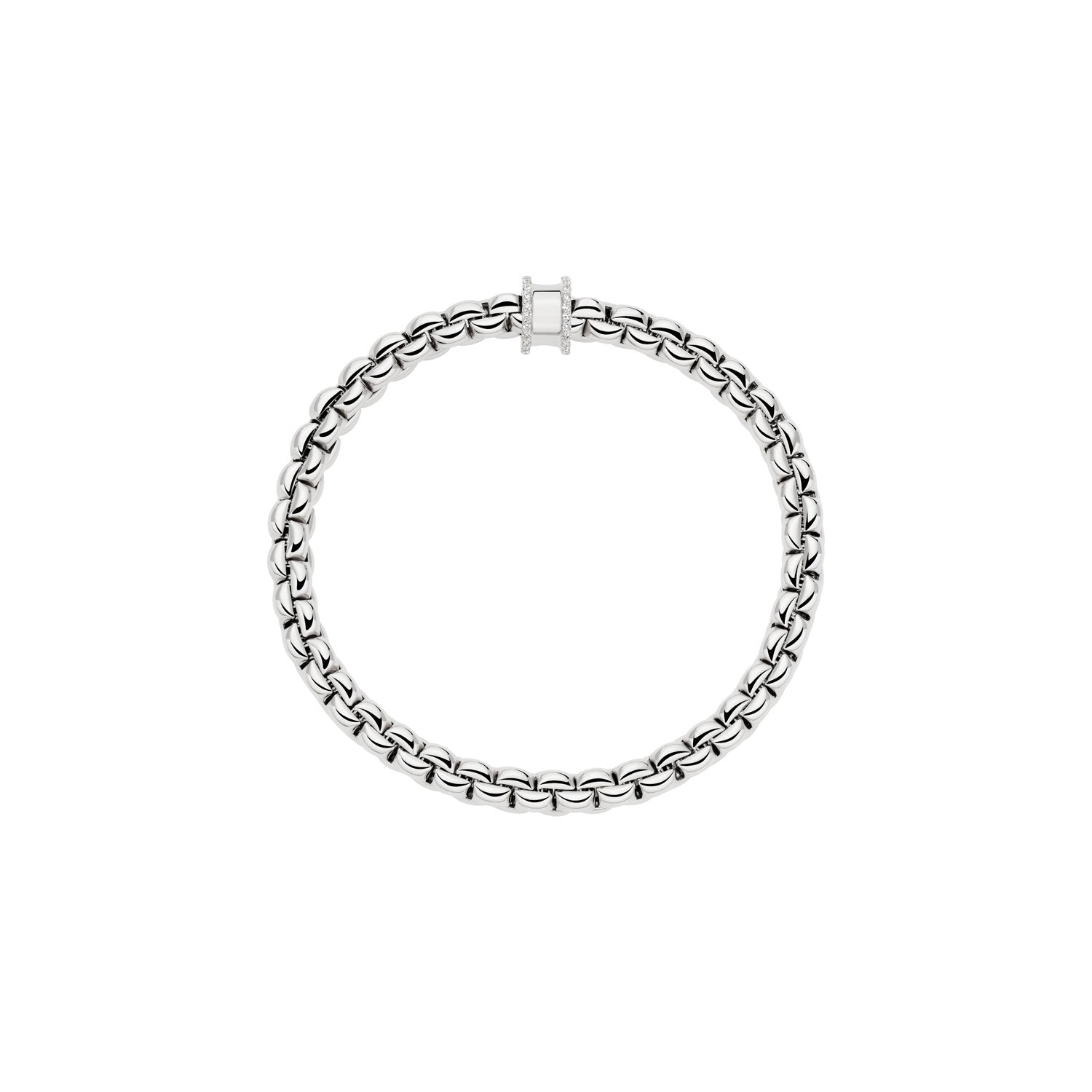Fope bracelet in white gold Eka link