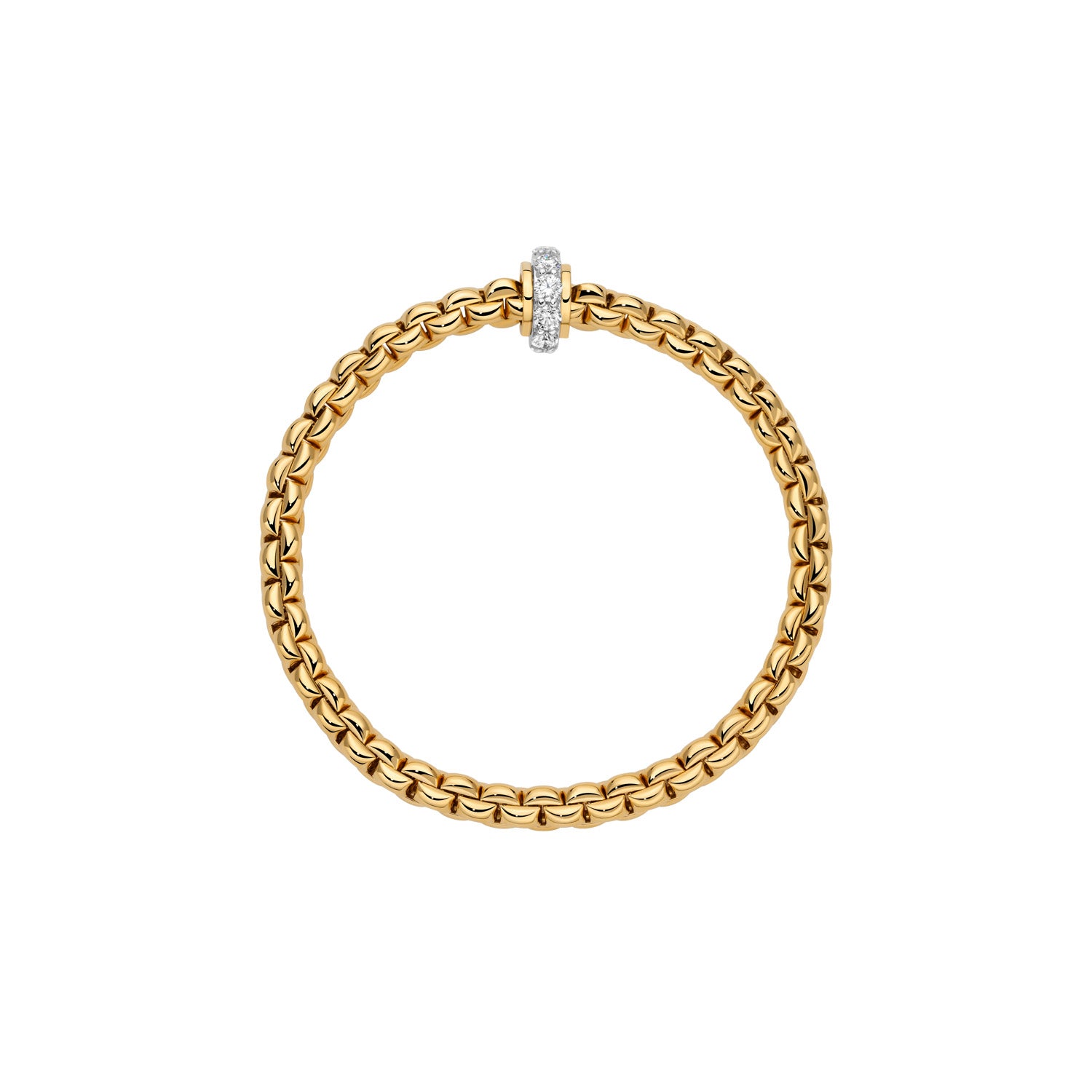 Fope Eka bracelet with diamond rondel