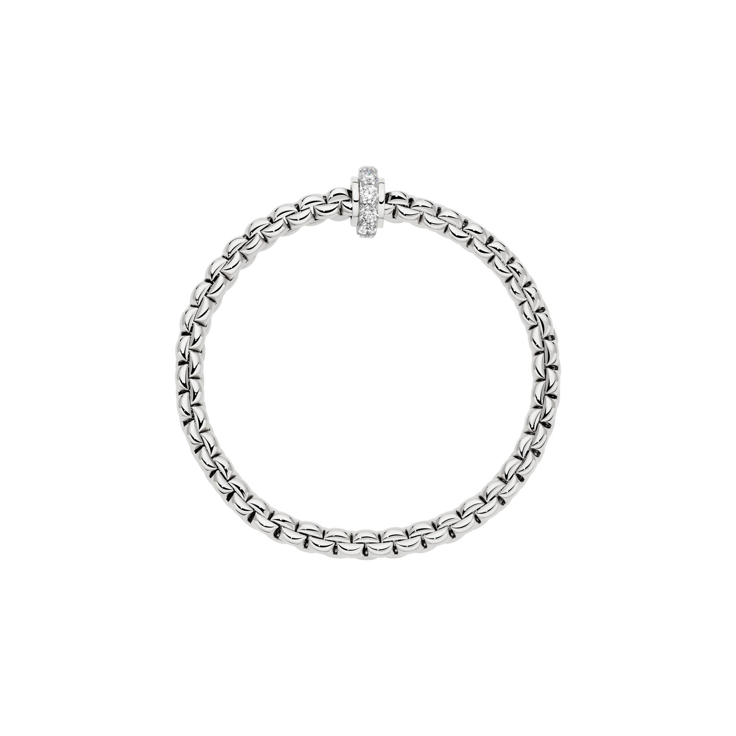 Fope Eka bracelet  Ice design diamond rondel