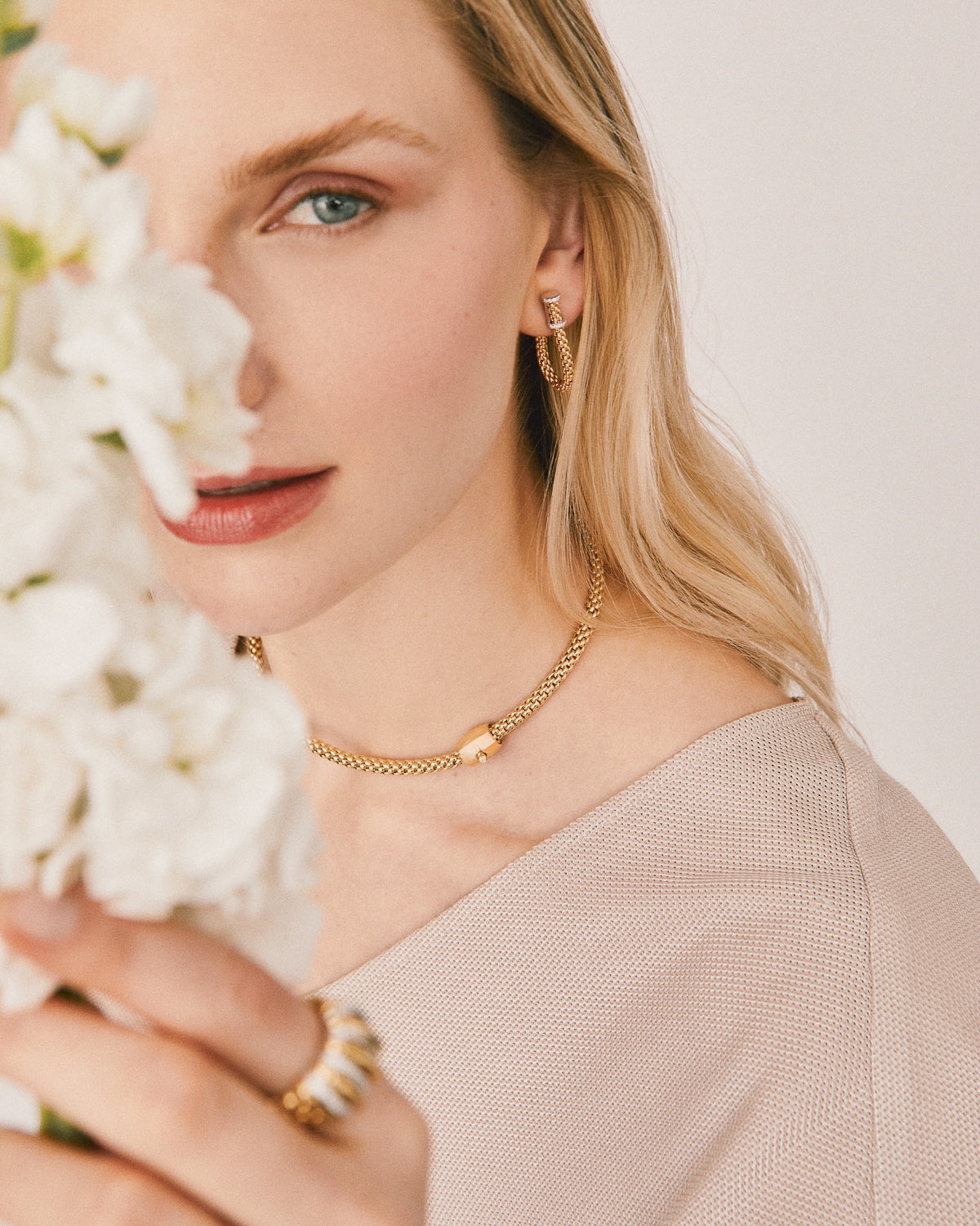 Flex it gold earrings Fope