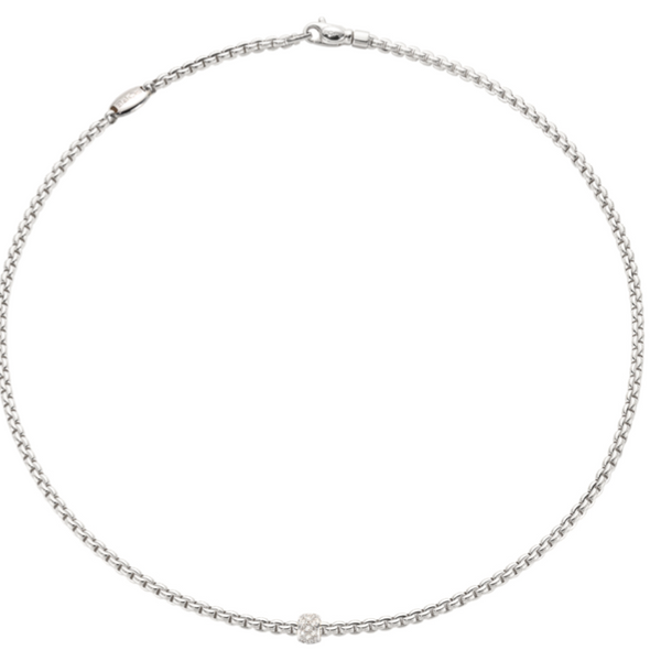 Eka Tiny white gold necklace