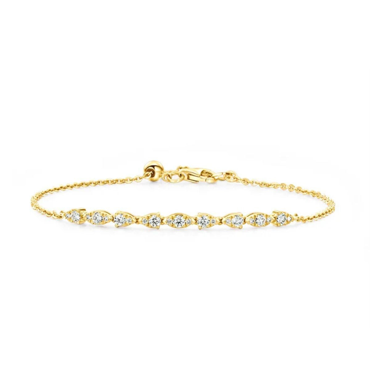 Hearts on Fire Aerial bracelet in yellow gold