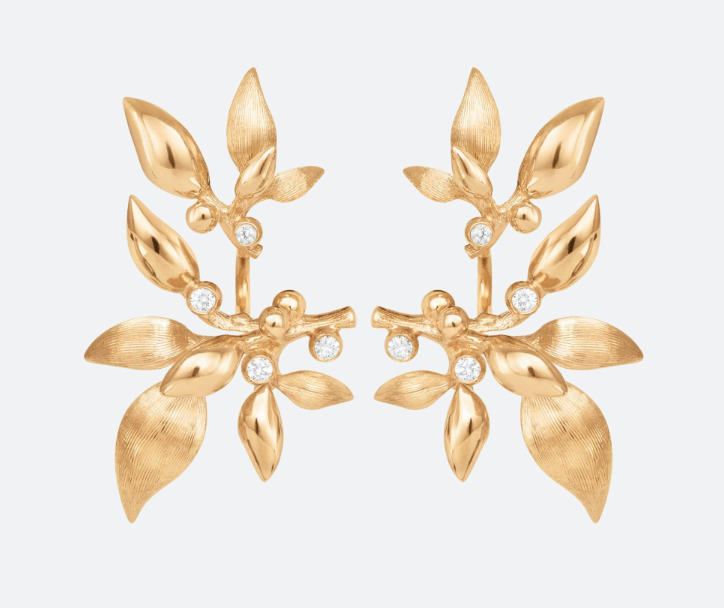 Ole Lynggaard Gold Forest Earrings