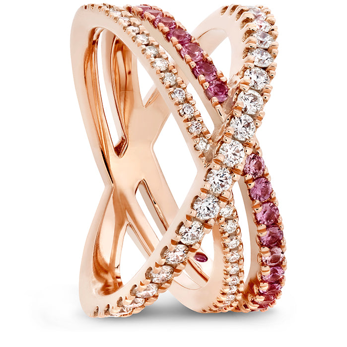 Hearts on Fire Harley Power Band with Diamonds and Sapphires