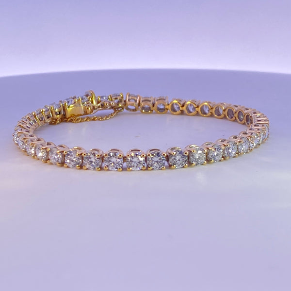 18ct Vintage Diamond Tennis Bracelet