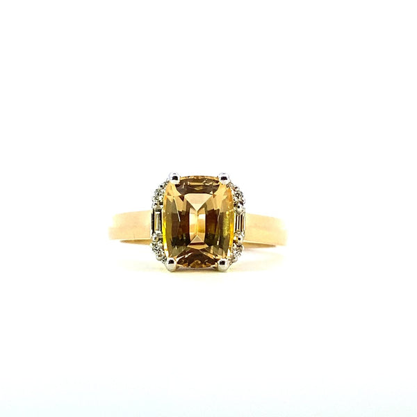 18ct Imperial Topaz ring