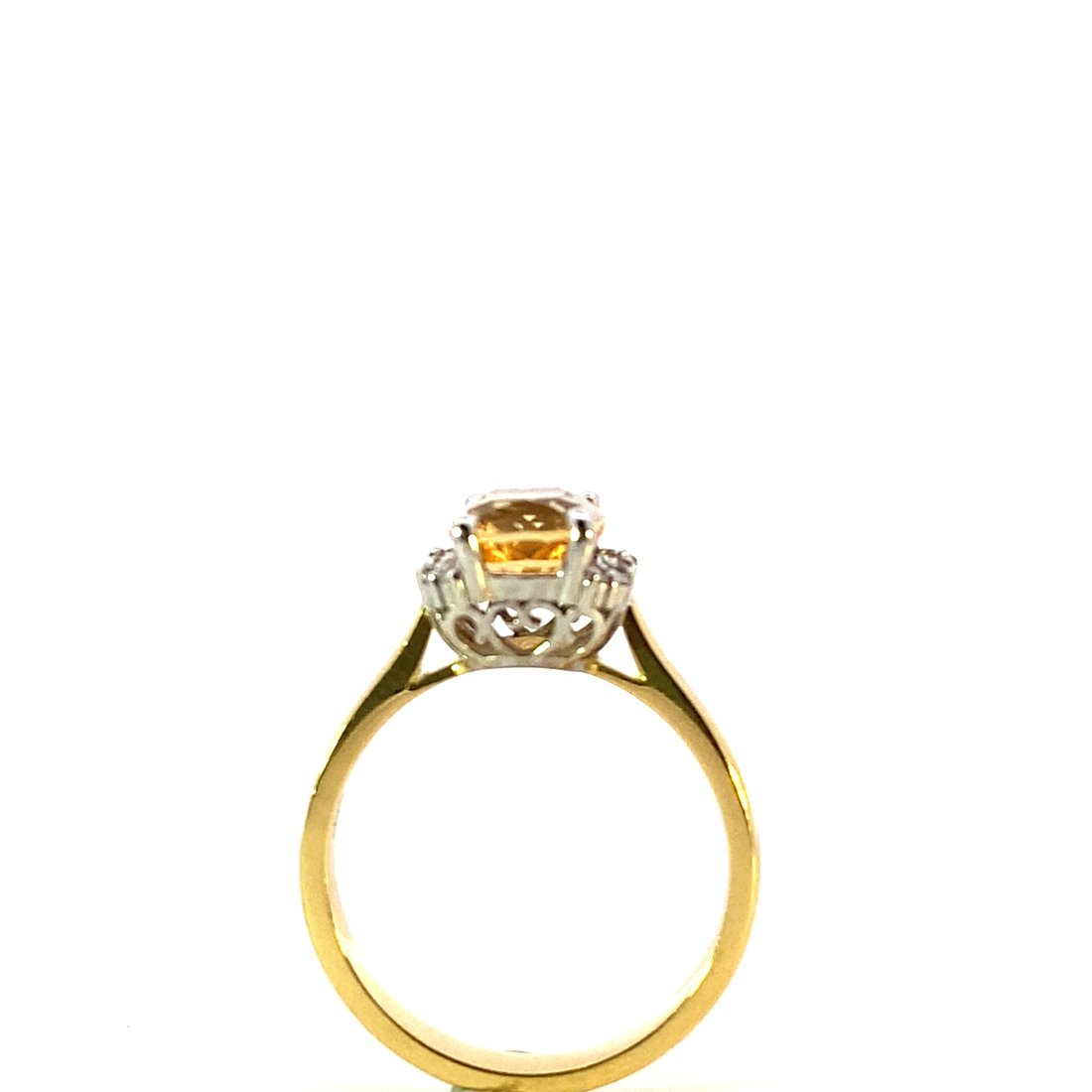 Imperial Topaz gold ring