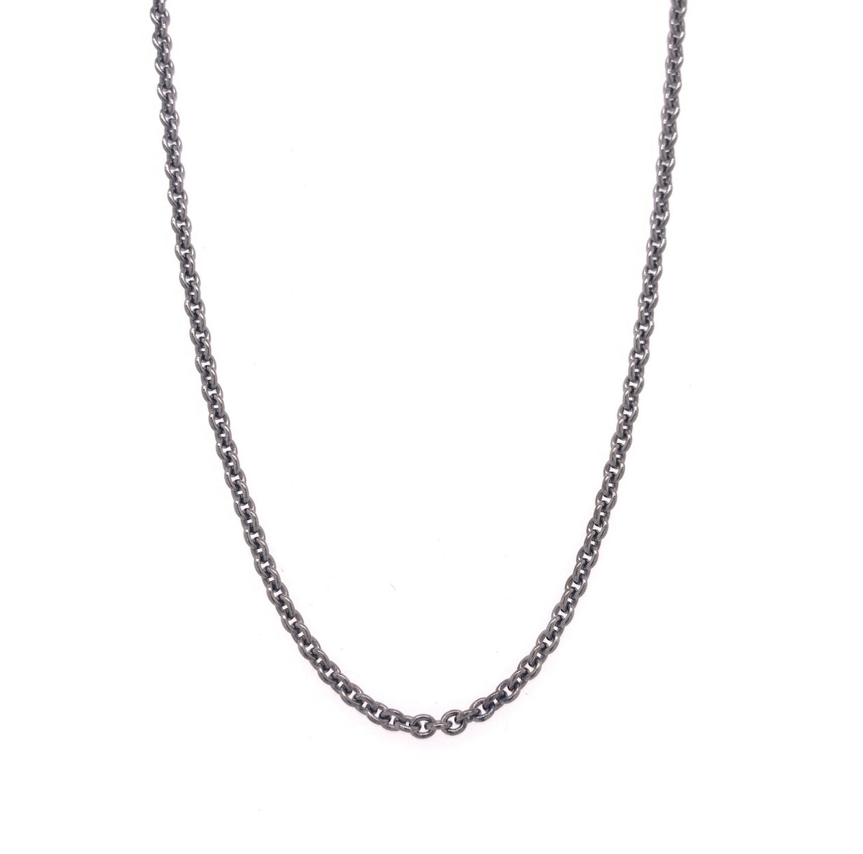 Spiritman 'Kirk' Black Silver Chain