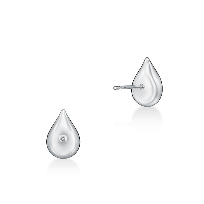 LU Diamond Droplet Stud Earrings