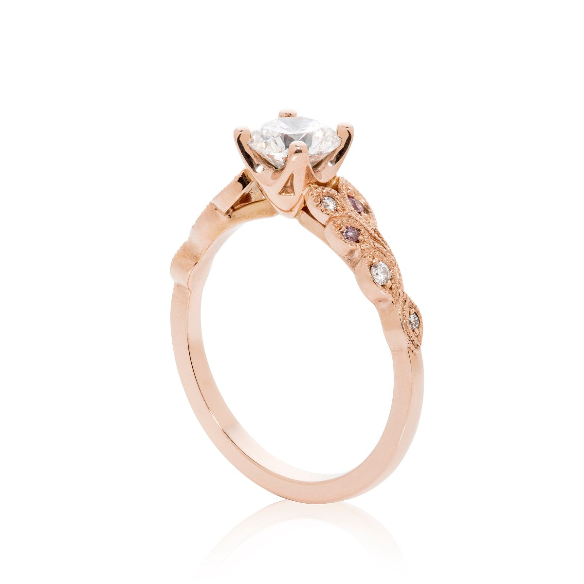 Leaves Of Eros Goddess Diamond Engagement Ring