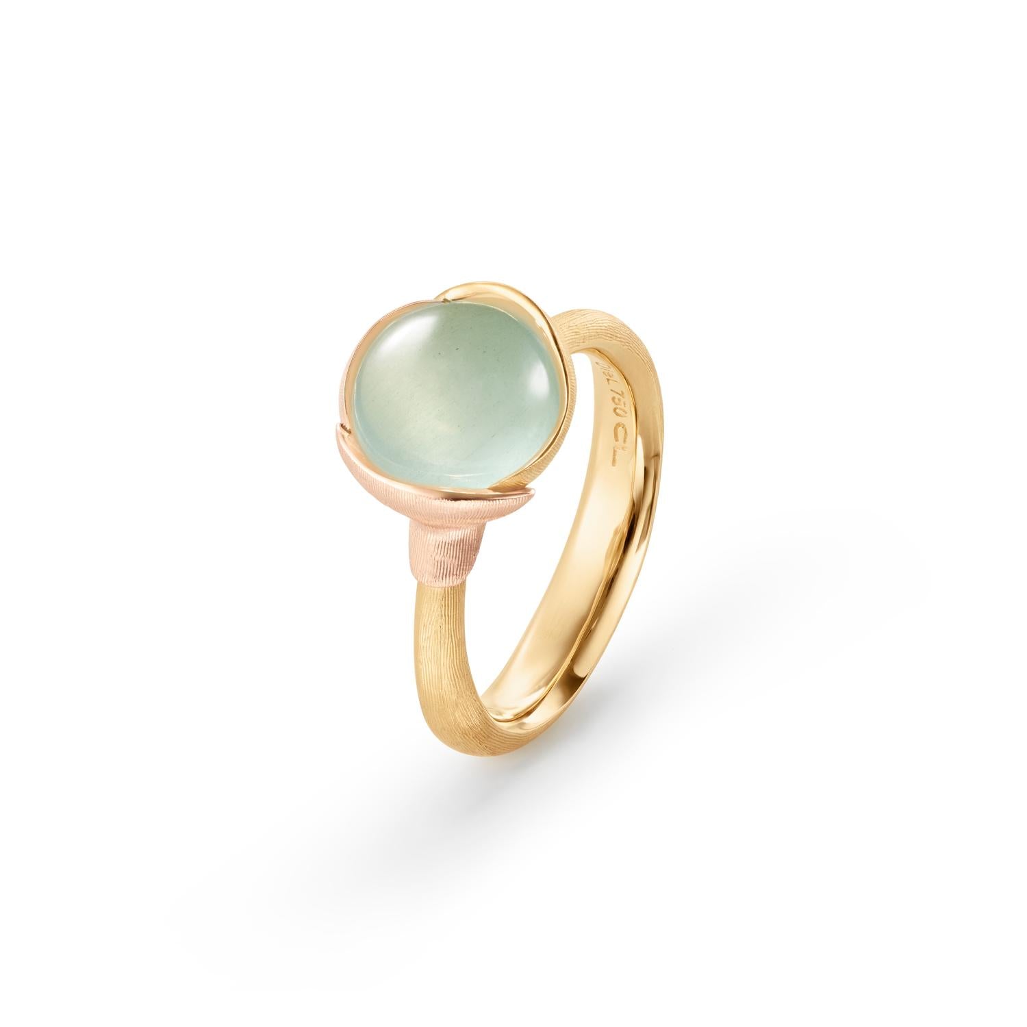 Ole Lynggaard Lotus Ring Aquamarine Size 1